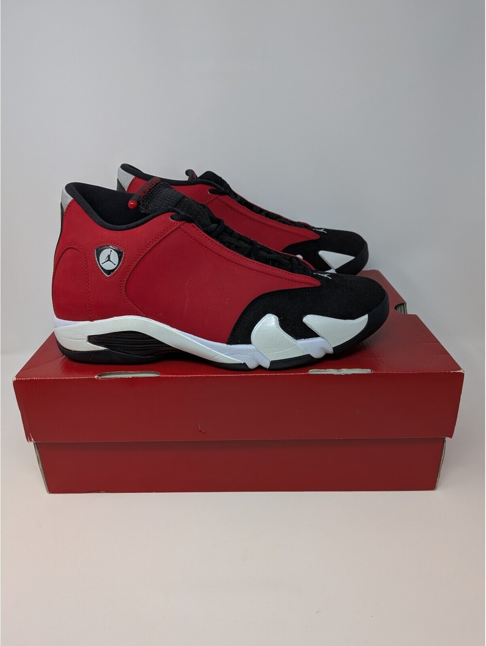 Air Jordan 14 Retro Gym Red Toro Men's Size 10 487471-006 Red Black 2020